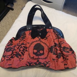 Loungefly Halloween Red Skull Handbag